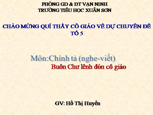 Tuần 15. Buôn Chư Lênh đón cô giáo