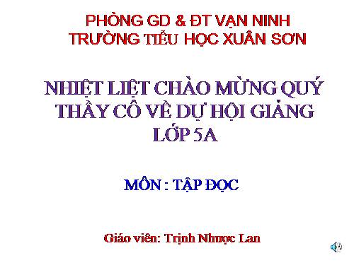 Tuần 11. Chuyện một khu vườn nhỏ