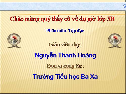 Tuần 23. Chú đi tuần