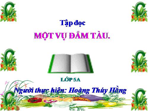 Tuần 29. Một vụ đắm tàu