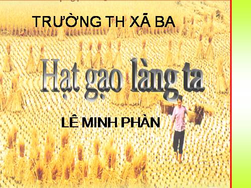 Tuần 14. Hạt gạo làng ta