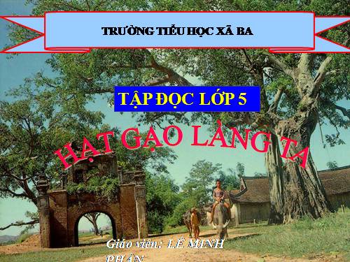 Tuần 14. Hạt gạo làng ta