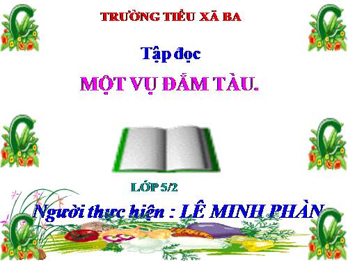 Tuần 29. Một vụ đắm tàu