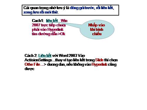 Lien ket Word, Excel voi Powerpoint