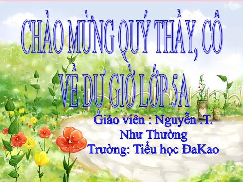 Tuần 11. Chuyện một khu vườn nhỏ