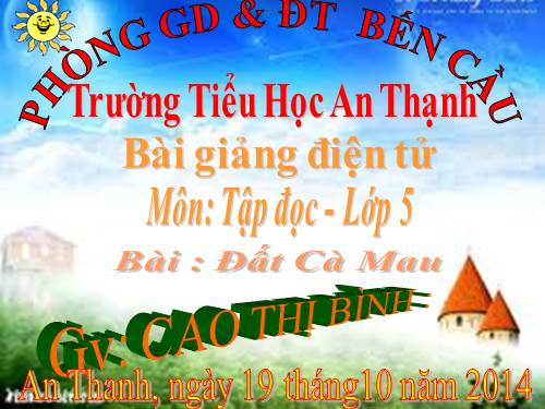 Tuần 9. Đất Cà Mau