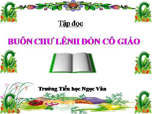 Tuần 15. Buôn Chư Lênh đón cô giáo