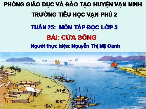 Tuần 25. Cửa sông