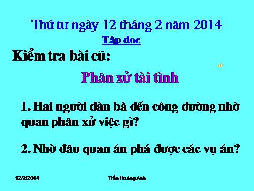 Tuần 23. Chú đi tuần