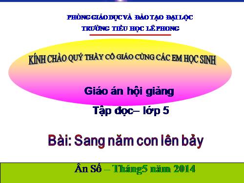 Tuần 33. Sang năm con lên bảy