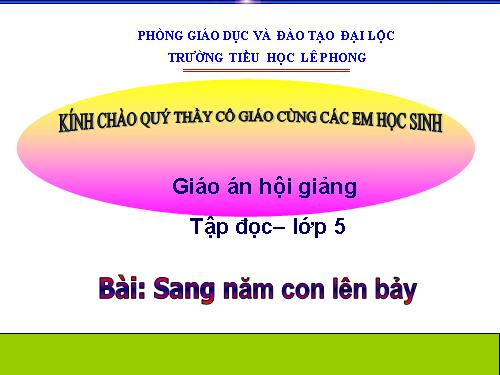 Tuần 33. Sang năm con lên bảy