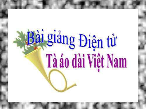 Tuần 30. Tà áo dài Việt Nam