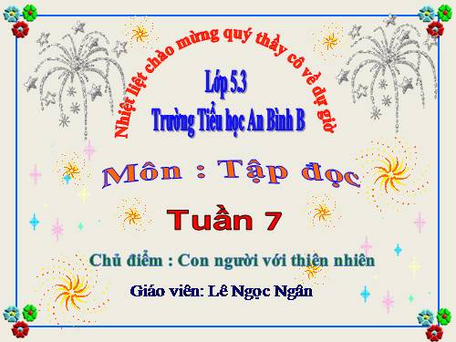 Tuần 7. Những người bạn tốt