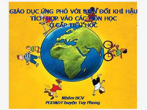 bài giảng biến đổi khí hậu bậc tiểu học