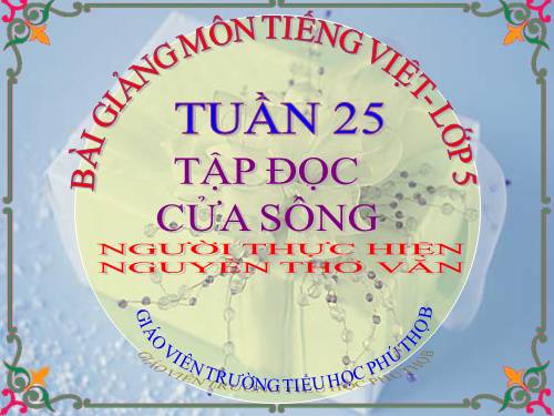 Tuần 25. Cửa sông