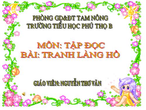 Tuần 27. Tranh làng Hồ