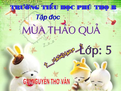 Tuần 12. Mùa thảo quả