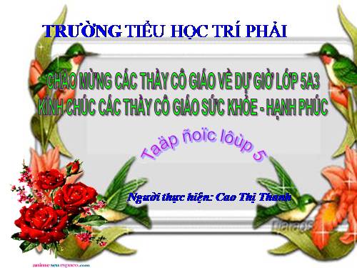 Tuần 11. Chuyện một khu vườn nhỏ