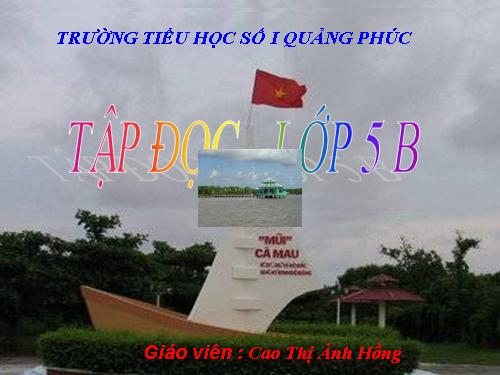 Tuần 9. Đất Cà Mau