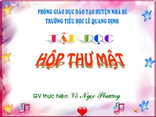 Tuần 24. Hộp thư mật