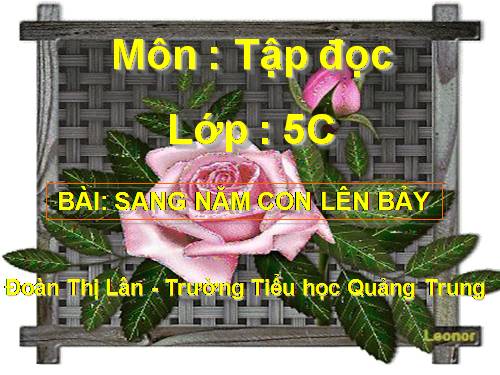 Tuần 33. Sang năm con lên bảy