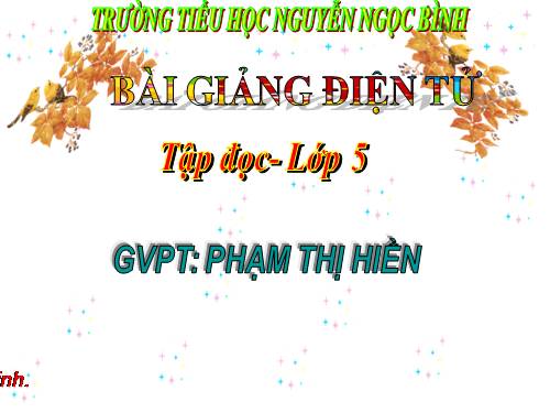 Tuần 14. Chuỗi ngọc lam