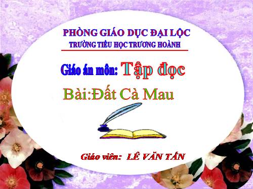 Tuần 9. Đất Cà Mau