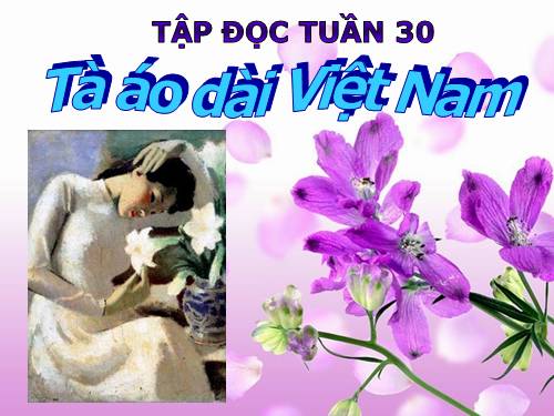 Tuần 30. Tà áo dài Việt Nam