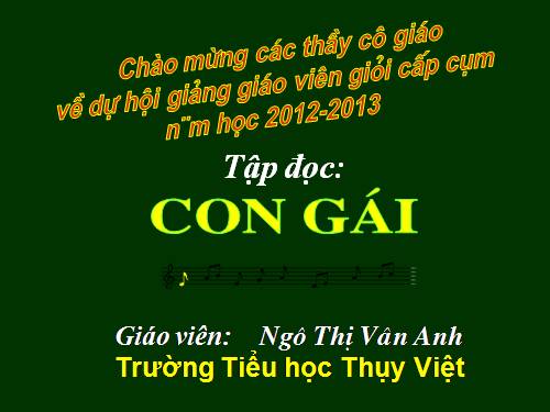 Tuần 29. Con gái