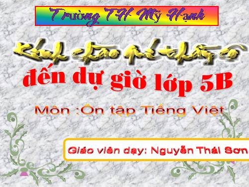 Tuần 28. Ôn tập Giữa Học kì II