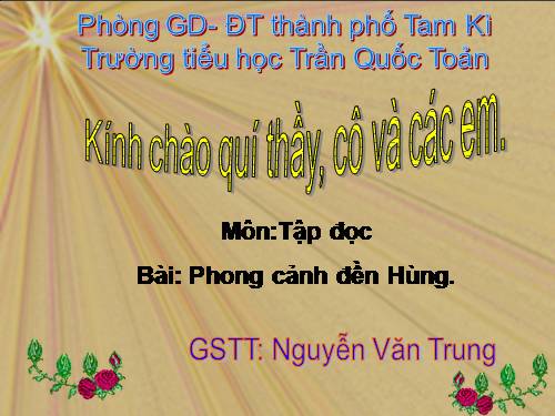 Tuần 25. Phong cảnh đền Hùng