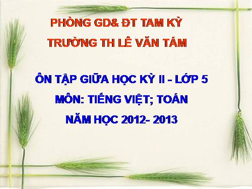 Tuần 28. Ôn tập Giữa Học kì II