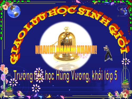 rung chuông vang lớp 5