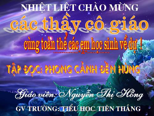 Tuần 25. Phong cảnh đền Hùng