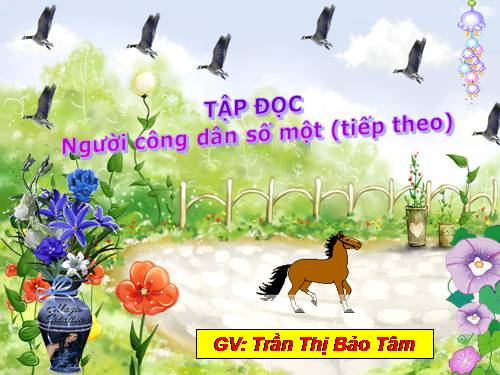 Tuần 19. Người công dân số Một (tiếp theo)