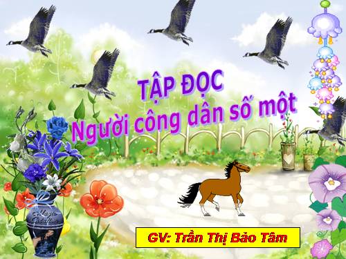 Tuần 19. Người công dân số Một