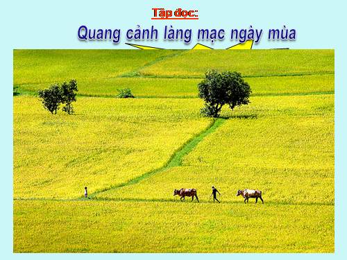 Tuần 1. Quang cảnh làng mạc ngày mùa