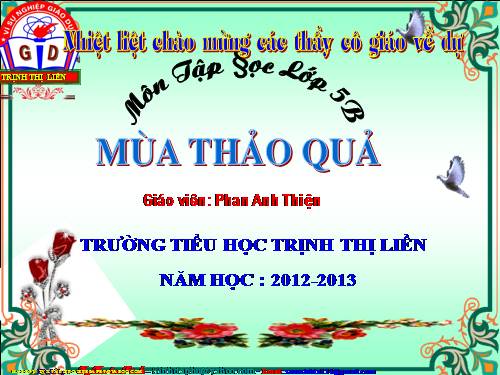 Tuần 12. Mùa thảo quả