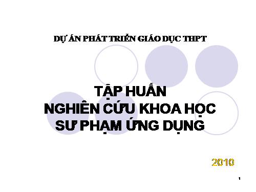 Tổng quan về NCKHUD