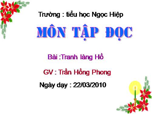 Tuần 27. Tranh làng Hồ