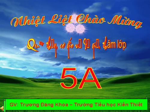 Tuần 11. Chuyện một khu vườn nhỏ