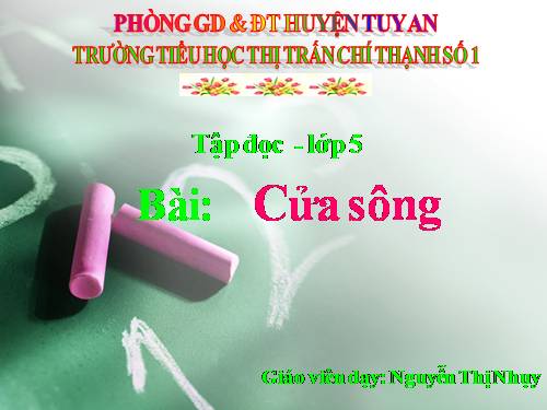 Tuần 25. Cửa sông