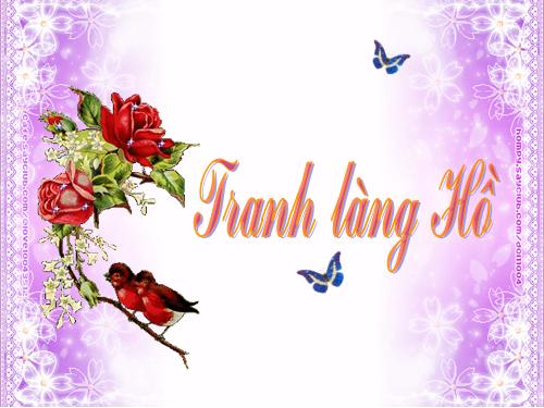 Tuần 27. Tranh làng Hồ