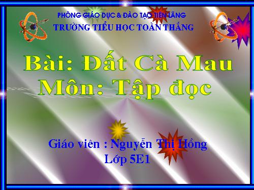 Tuần 9. Đất Cà Mau