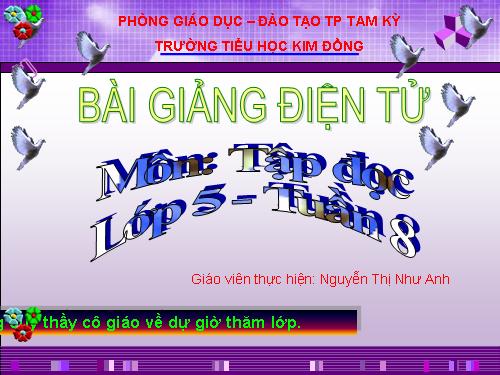 Tuần 8. Trước cổng trời