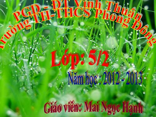 Tuần 9. Cái gì quý nhất?
