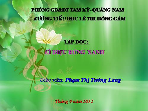 Tuần 8. Kì diệu rừng xanh