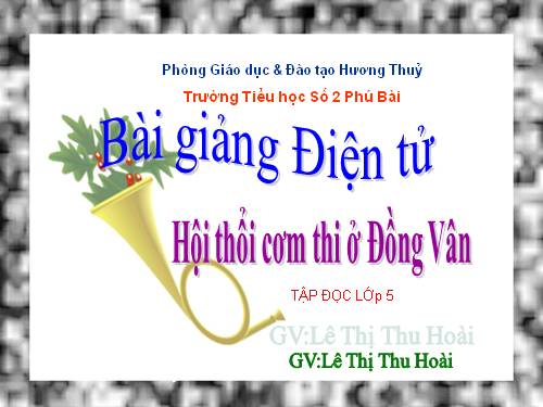 Tuần 26. Hội thổi cơm thi ở Đồng Vân