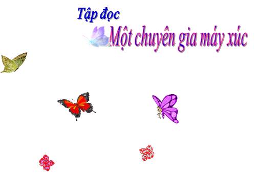 Tuần 5. Một chuyên gia máy xúc