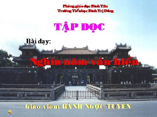 Tuần 2. Nghìn năm văn hiến